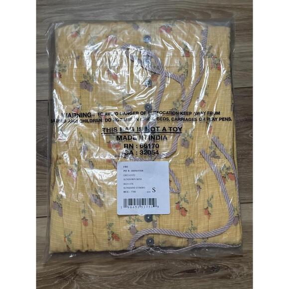 NWT! Free people Sundown Mini Tunic Dress in Sunshine Combo Size Small - Picture 5 of 5